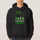 Shenanigans Squad Gnome Kleeblatt St Patricks Day Hoodie (Vorderseite)
