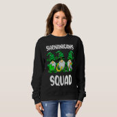 Shenanigans Squad Gnomes St Patrick's Day Men Wome Sweatshirt (Vorne ganz)