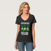 Shenanigans Squad Gnomes St Patrick's Day Men Wome T-Shirt (Vorderseite Vollansicht)
