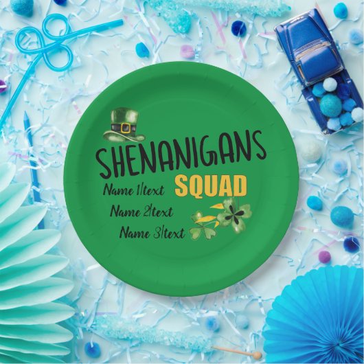 Shenanigans Squad, Green St. Patrick's Day Party Pappteller (Party)