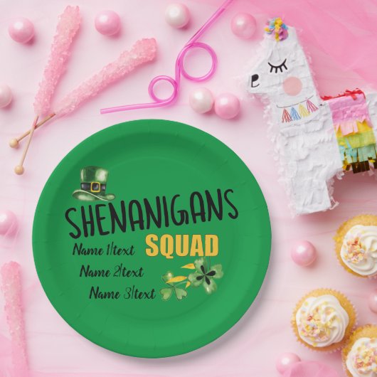 Shenanigans Squad, Green St. Patrick's Day Party Pappteller (Party)