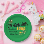 Shenanigans Squad, Grüne St. Patrick's Day-Party Pappteller (Party)