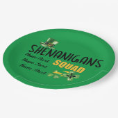 Shenanigans Squad, Grüne St. Patrick's Day-Party Pappteller (Schrägansicht)