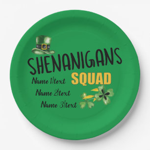 Shenanigans Squad, Grüne St. Patrick's Day-Party Pappteller