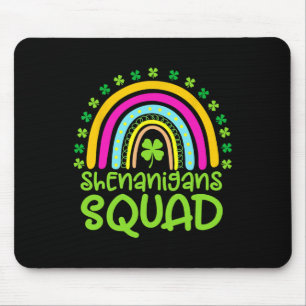 Shenanigans Squad Happy St Patrick's Day Rainbow S Mousepad