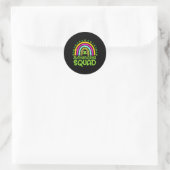 Shenanigans Squad Happy St Patrick's Day Rainbow S Runder Aufkleber (Tasche)