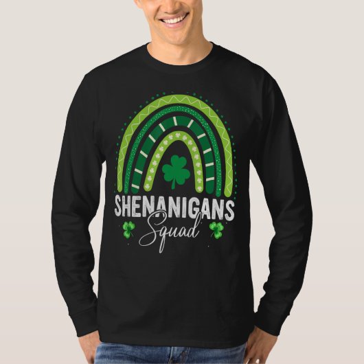 Shenanigans Squad Irish Funny St Patrick S Day T-Shirt (Vorderseite)