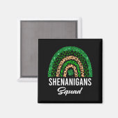 Shenanigans Squad Lustiger St Patricks Day Kostüm  Magnet (Vorderseite/Rückseite)