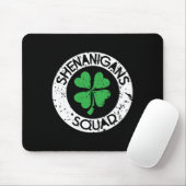 Shenanigans Squad Lustiger St. Patrick's Day Match Mousepad (Mit Mouse)