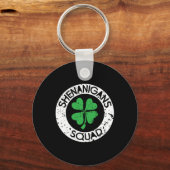 Shenanigans Squad Lustiger St. Patrick's Day passe Schlüsselanhänger (Vorderseite)