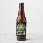Shenanigans Squad Matching St Patricks Day Group Bierflaschenetikett (Vorderseite)