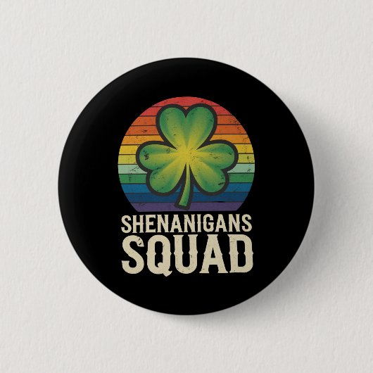 Shenanigans Squad Matching St Patricks Day Group Button (Vorderseite)