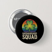 Shenanigans Squad Matching St Patricks Day Group Button (Vorne & Hinten)