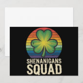 Shenanigans Squad Matching St Patricks Day Group Einladung (Vorne/Hinten)