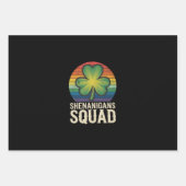 Shenanigans Squad Matching St Patricks Day Group Geschenkpapier Set (Vorderseite)