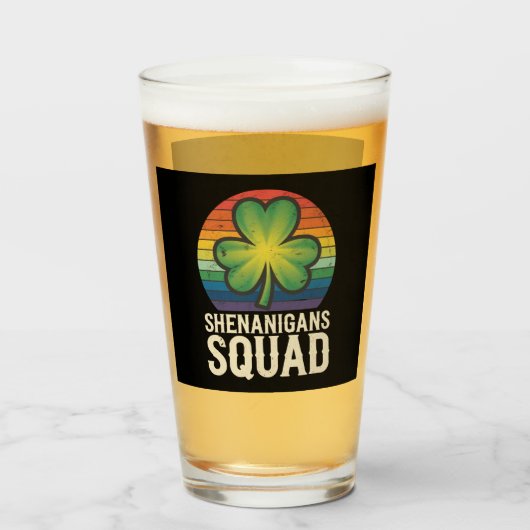 Shenanigans Squad Matching St Patricks Day Group Glas (Vorne (Gefüllt))