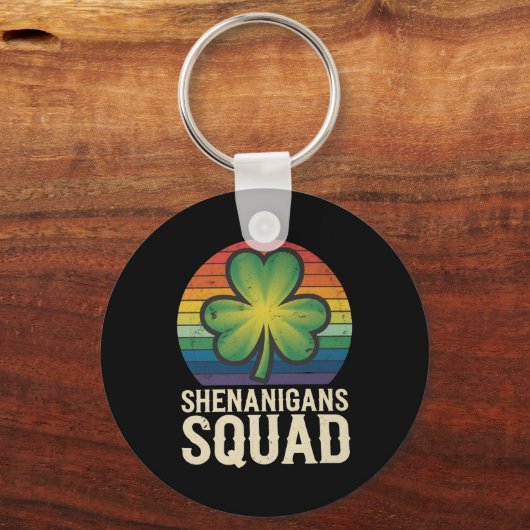 Shenanigans Squad Matching St Patricks Day Group Schlüsselanhänger (Vorderseite)
