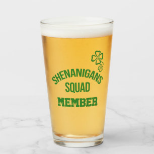 Shenanigans Squad Mitglied Bier Glas