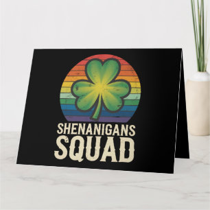 Shenanigans Squad passendes St. Patricks Day Grupp Karte