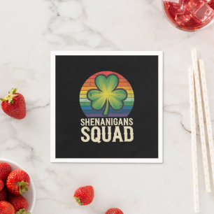 Shenanigans Squad passendes St. Patricks Day Grupp Serviette