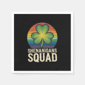 Shenanigans Squad passendes St. Patricks Day Grupp Serviette (Vorderseite)