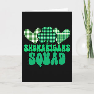 Shenanigans Squad Prone To Malarkey St. Patrick's  Karte