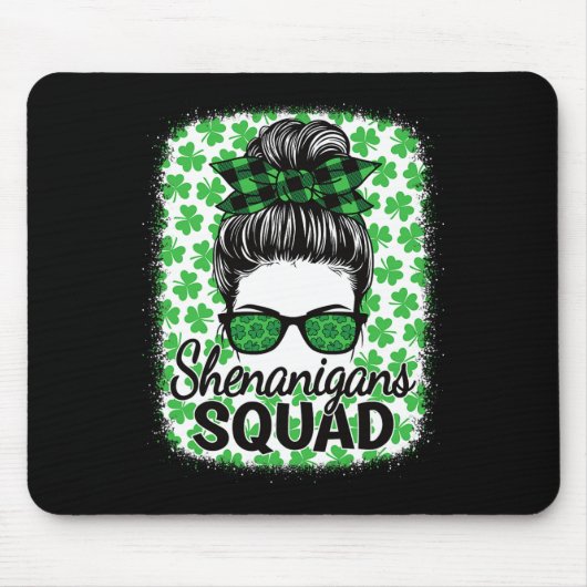 Shenanigans Squad St. Patrick's Day Frauen Mädchen Mousepad (Vorne)