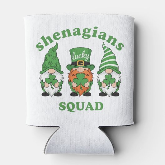 Shenanigans Squad St. Patrick's Day Gnome Dosenkühler (Rückseite)