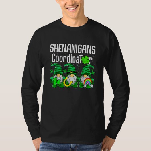 Shenanigans Squad St Patricks Day Gnomes Family T-Shirt (Vorderseite)