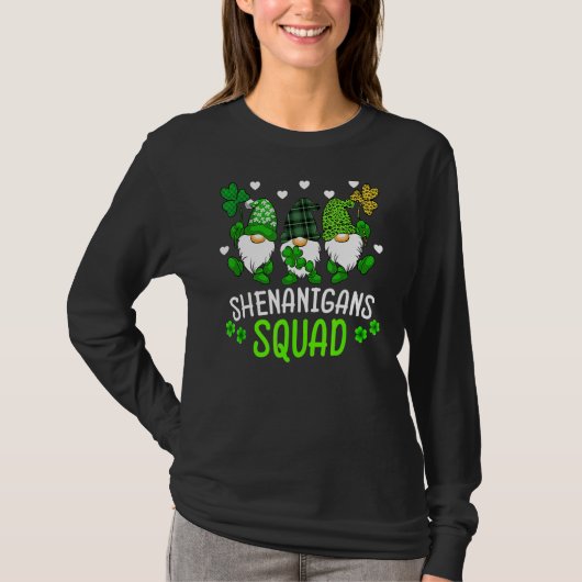 Shenanigans Squad St Patrick's Day Gnomes Green Fu T-Shirt (Vorderseite)