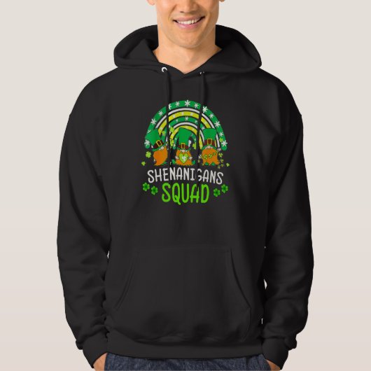 Shenanigans Squad St Patricks Day Gnomes Green Pro Hoodie (Vorderseite)