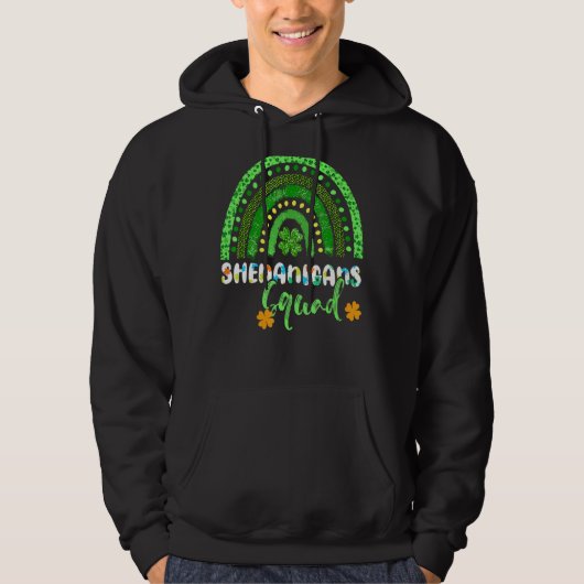 Shenanigans Squad St Patricks Day Gnomes Green Pro Hoodie (Vorderseite)