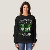 Shenanigans Squad St Patricks Day Gnomes Green Pro Sweatshirt (Vorne ganz)