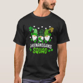 Shenanigans Squad St Patricks Day Gnomes Green Pro T-Shirt (Vorderseite)