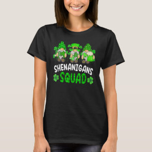Shenanigans Squad St Patricks Day Gnomes Green Pro T-Shirt