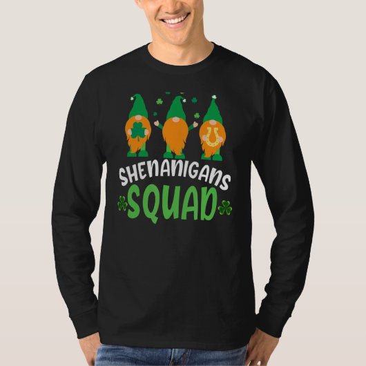 Shenanigans Squad St Patricks Day Gnomes Green Pro T-Shirt (Vorderseite)