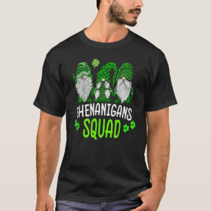 Shenanigans Squad St Patricks Day Gnomes Green Pro T-Shirt