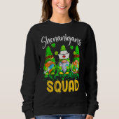 Shenanigans Squad St Patricks Day Gnomes Nurse Ste Sweatshirt (Vorderseite)