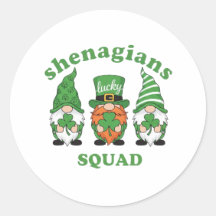 Shenanigans Squad St. Patrick's Day Gnomes Round S