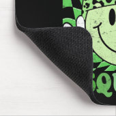 Shenanigans Squad St Patricks Day Groovy Shamrock Mousepad (Ecke)