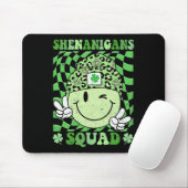 Shenanigans Squad St Patricks Day Groovy Shamrock Mousepad (Mit Mouse)