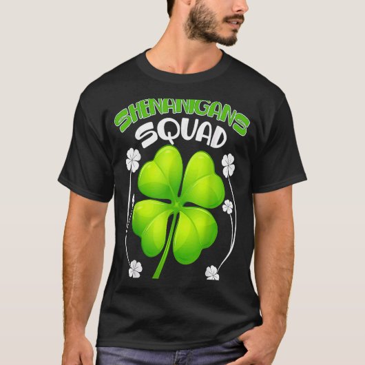Shenanigans Squad St Patricks Day Group Drinken T-Shirt (Vorderseite)