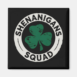 Shenanigans Squad St Patrick's Day Kleeblatt Magnet