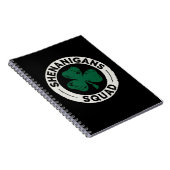 Shenanigans Squad St Patrick's Day Kleeblatt Notizblock (Rechte Seite)