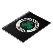 Shenanigans Squad St Patrick's Day Kleeblatt Notizblock (Linke Seite)