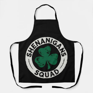 Shenanigans Squad St Patrick's Day Kleeblatt Schürze