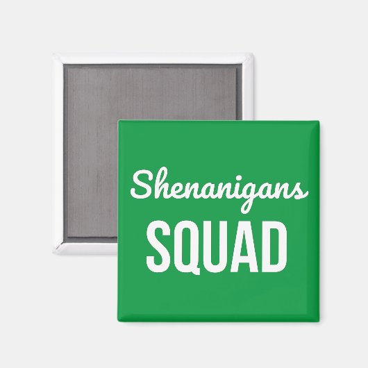 Shenanigans Squad St Patrick's Day Magnet (Vorderseite/Rückseite)