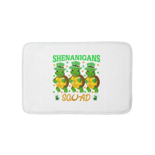 Shenanigans Squad St. Patrick's Day Niedlich Turtl Badematte (Vorderseite)