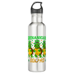 Shenanigans Squad St. Patrick's Day Niedlich Turtl Edelstahlflasche