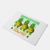 Shenanigans Squad St. Patrick's Day Niedlich Turtl Fußmatte (Schrägansicht)